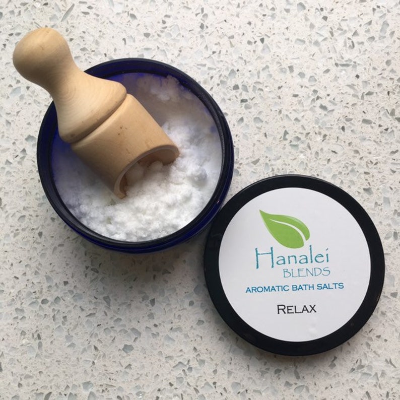 Relax Aromatherapy Bath Salts Essential Oil Bath Salts Etsy