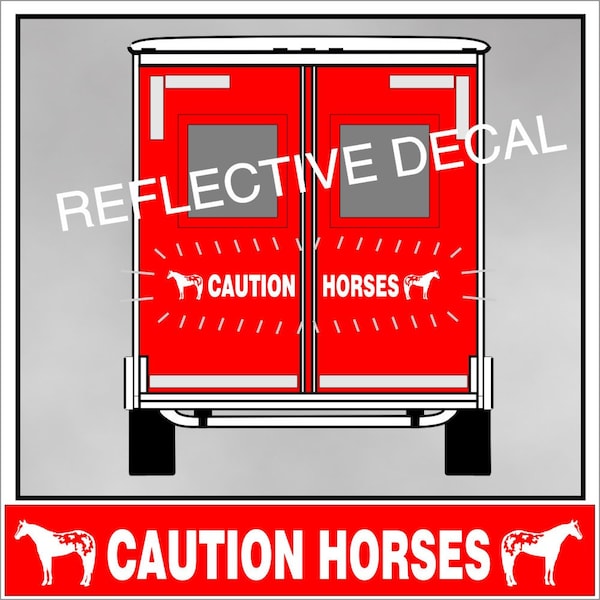 Horse Trailer Decal Etsy