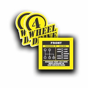 Shift Pattern Decal Sticker for Transmission Transfer Case Restore Vintage Classic 4x4 Truck Fits Ford Bronco NP435 T Shift Off Road 4x4