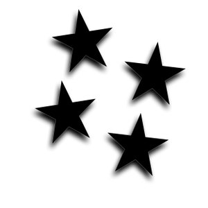 4X Military Standard Star, fits Jeep Wrangler Willys CJ Military Veteran Truck New or Restore WW2 WWII Vehicle 3 4 5 6 8 &quot;