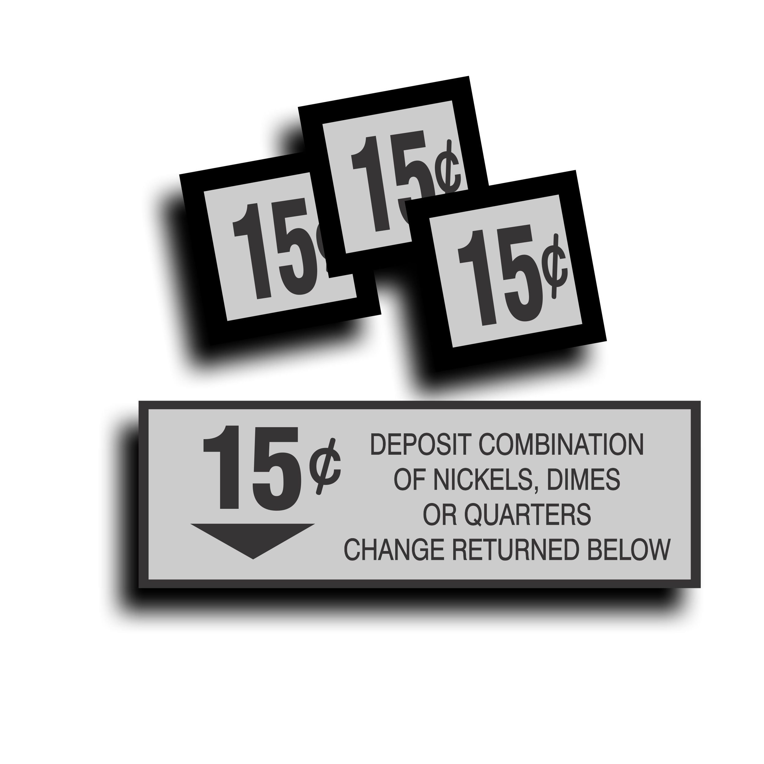 Vending Machine Fits Universal Decal Sticker Coin Change Slot. Restore ...