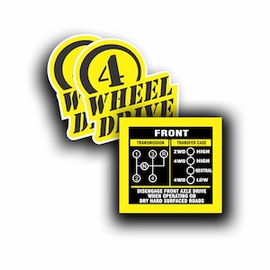 Shift Pattern Decal Sticker Restore Vintage Military Truck Transmission Transfer Case Fits Jeep Willys International CJ5 CJ6 T98 T18 4 speed