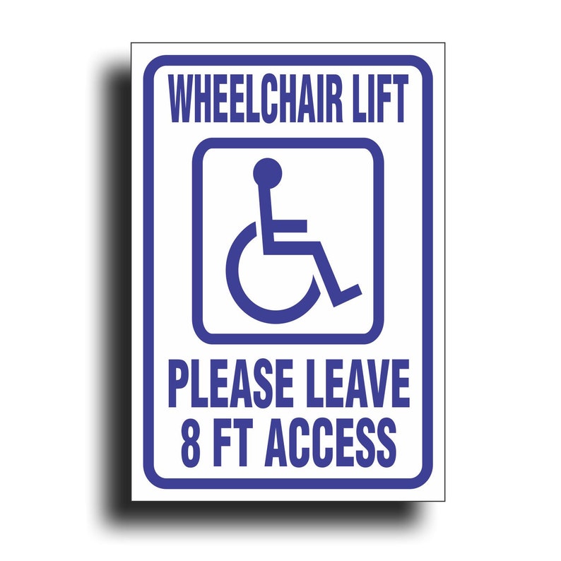 Handicap Decal XL Extra Large Sticker Handicapped for Disabled Etsy