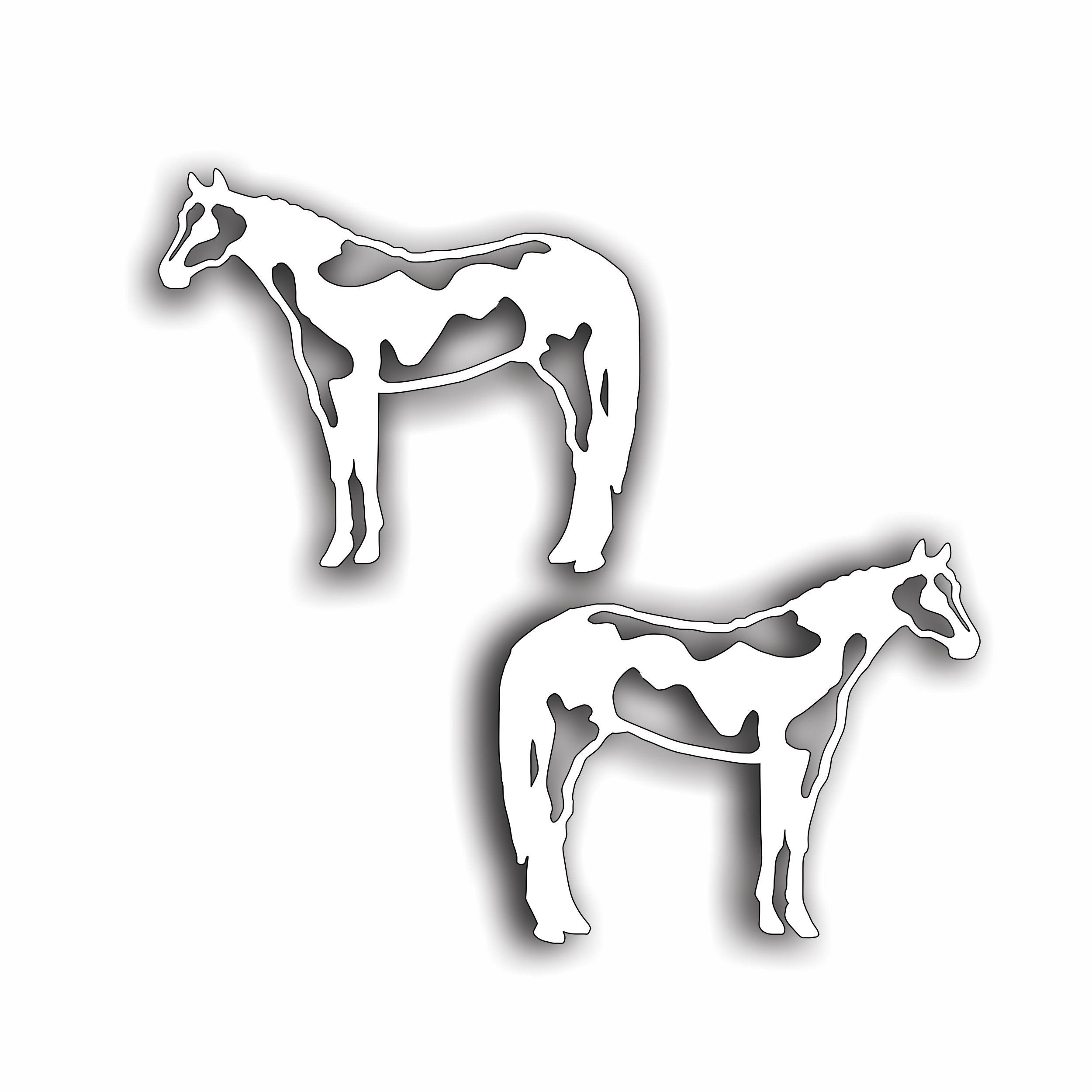 Pair Paint Horse Reflective Horse Sticker Decal American Etsy