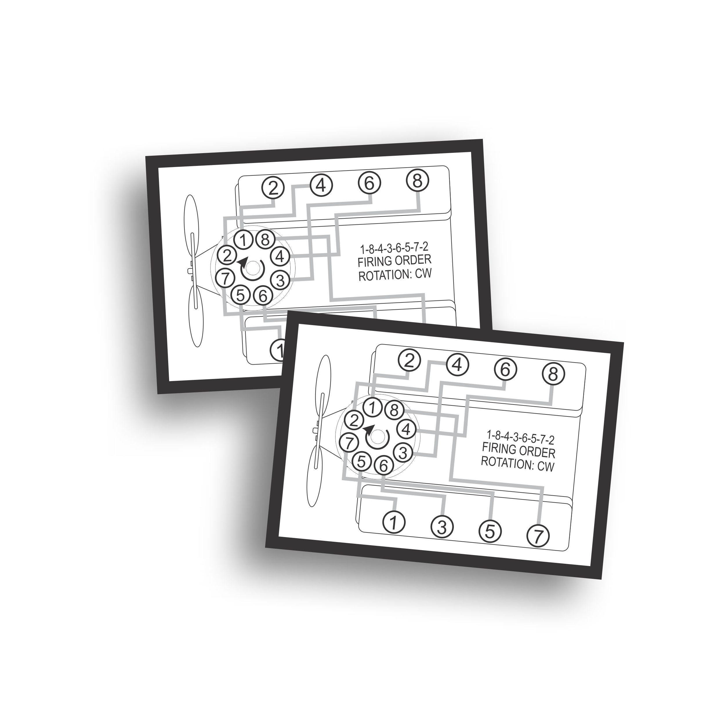 Firing Order Decal Sticker Magnet Dash Plaque Reproduction for