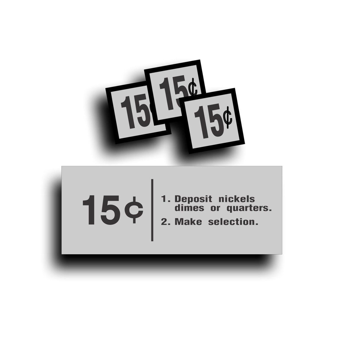 Vending Machine Restore Decal Sticker Fits Cavalier USS Coin Slot ...