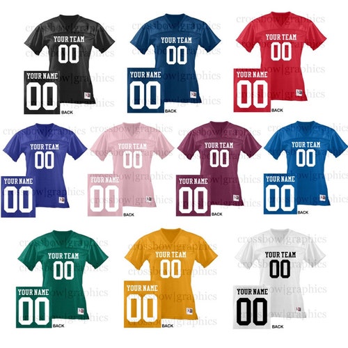 CUSTOM YOUTH Football Jersey ANY Color Personalized Numbers Etsy