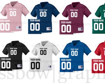 CUSTOM YOUTH Football Jersey ANY Color Personalized Numbers Name & Team!