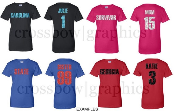 custom glitter jersey