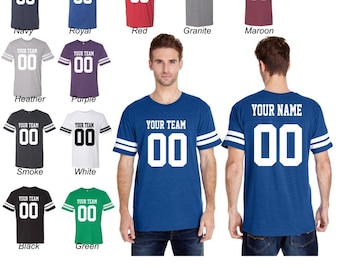 CUSTOM Vintage T-Shirt JERSEY Personalized Any Color, Name, Number, Team Softball Baseball Football