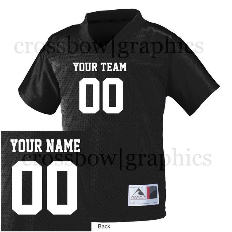 CUSTOM TODDLER Football Jersey ANY Color Personalized Numbers Etsy