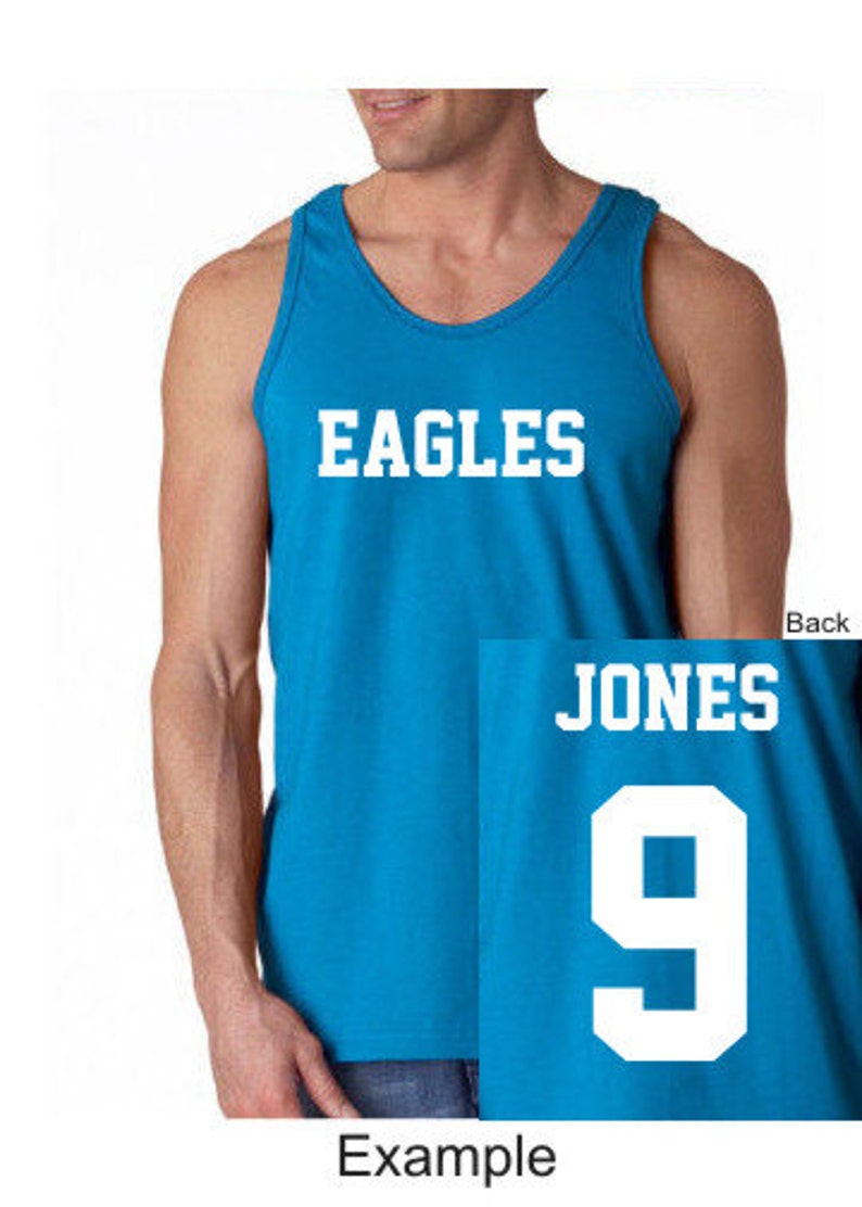 CUSTOM Tank Top JERSEY Personalized Any Color, Name, Number, Team Softball, Basketball, Football New image 2