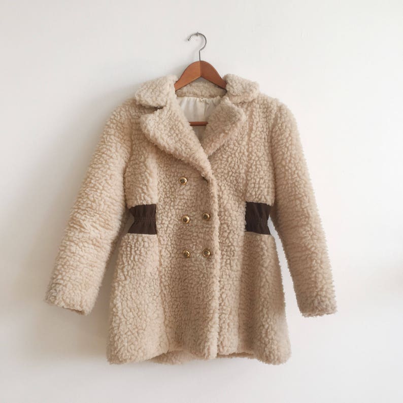 off white fur coat