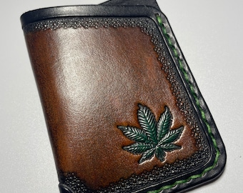 Sweet Leaf Embossed Card Wallet