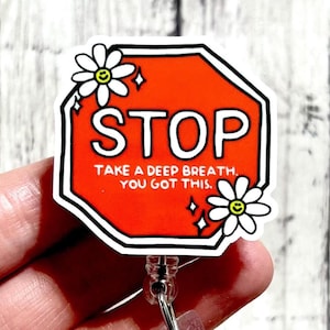 Mental Health Badge Reel, Take a Breath Badge Reel, You Got This Badge Holder, Counselor Badge Reel, Positivity Badge Clip, Medical Badge