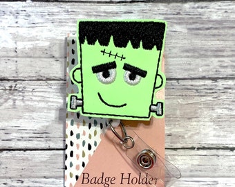 Glow In Dark Badge Reel, Frankenstein Badge Reel, Halloween Badge Reel, Nurse Badge Reel, Teacher Badge Reel, Medical Badge Holder Id Holder