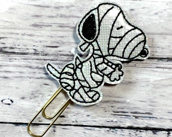 Halloween Planner Clip, Skeleton Paperclip, Halloween Dog Bookmark, Skeleton Bookmark, Halloween Paperclip, Planner Charm Planner Accessory