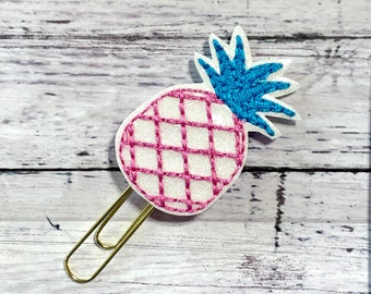 Pineapple Planner Clip, Fruit Paperclip Bookmark, Cute Summer Clip, Planner Accessory, Journaling Charm, Student Bookmark, Teacher Gift Idea