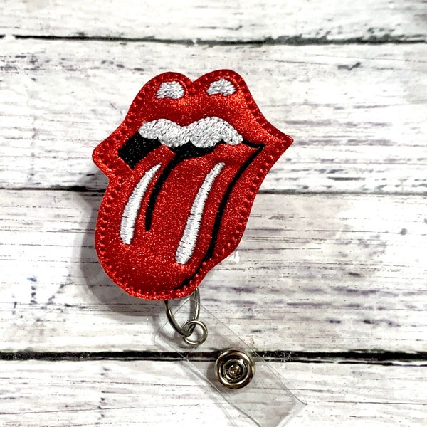 Glitter Badge Reel, Lips Badge Holder, Nurse Badge Reel, Rock Roll Badge Reel, Retractable Badge, Tongue Badge Reel, Glitter Badge Reel