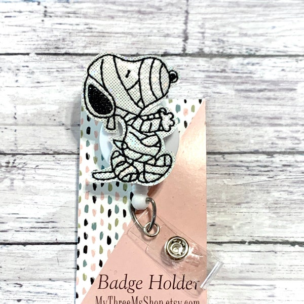 Halloween Badge Reel, Skeleton Badge Clip, Dog Badge Holder, Cute Badge Reel, Badge Buddy, Badge Reel Topper, Nurse Badge Pull, Belt Clip