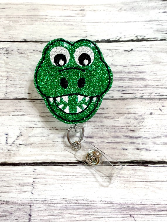 Alligator Badge Reel, Nurse Badge Holder, Name ID Pull, Gator