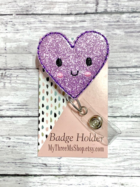 Stitch Pink Heart Badge Reel, Nurse Accessories, Valentines Badge Reel,  Badge Reel for Nurse, Cute Badge Reel, Teacher Accessories 