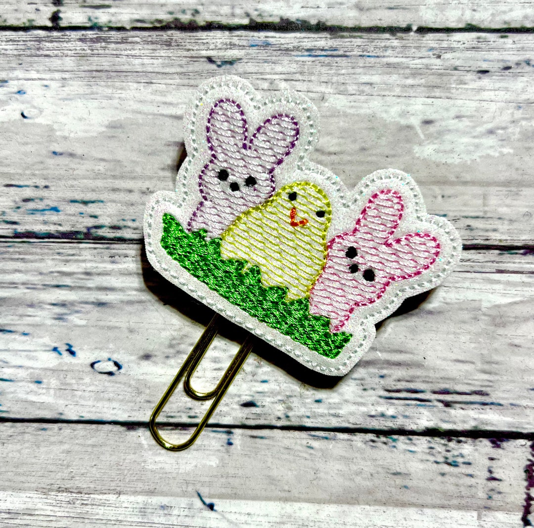 Easter Feltie Clip, Bunny Bookmark, Egg Paperclip, Easter Basket Clip ...