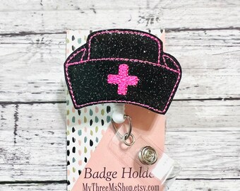 Nurse Hat Badge Reel, Doctor Badge Reel, Interchangeable Badge Topper, Badge Buddy, Nurse Badge Reel, RN Badge Reel, Medical Badge