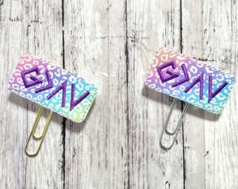 God is Greater Than the Highs and the Lows Feltie, Leopard Bookmark, Jesus Paperclip, Vinyl Feltie Clip, Religious Bookmark, Cheetah Feltie