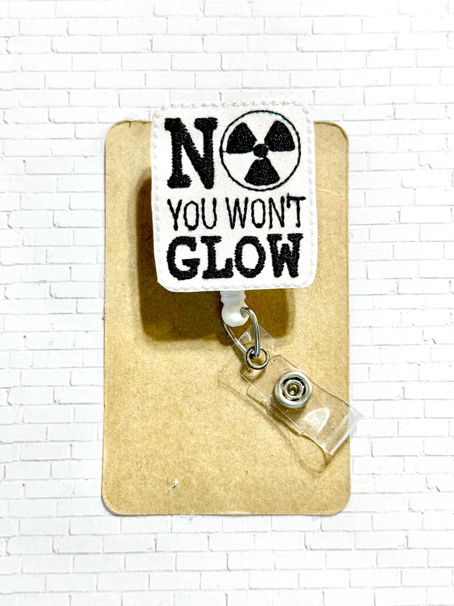 No You Won’t Glow Badge Reel, Radiology Badge, Radioactive Badge Holder ...