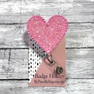 Pink Heart Badge 