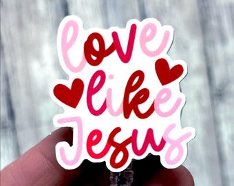 Love Like Jesus Badge Reel, Love Jesus Badge, Christian Faith Jesus, Christian Badge Reel, Inspirational Badge Reel, Bible Verse Badge Reel