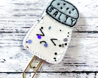 Salty Planner Clip, Be Salty Paperclip, Salt Feltie Clip, Planner Paperclip Paperclip Bookmark, Bible Bookmark, Planner Accessories, Journal