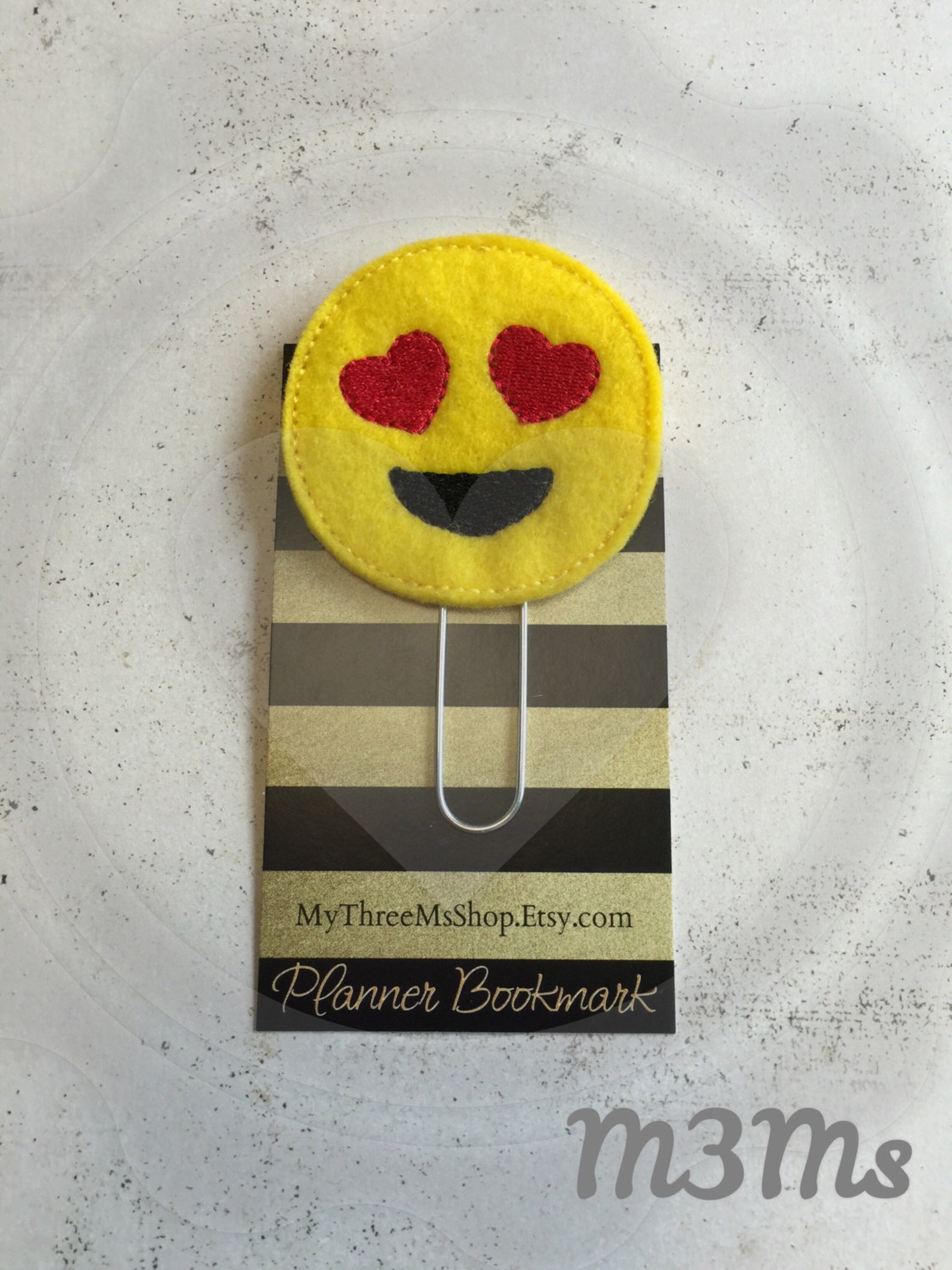 Love Emoji Feltie Paper Clip Bookmark Planner girl gift Etsy