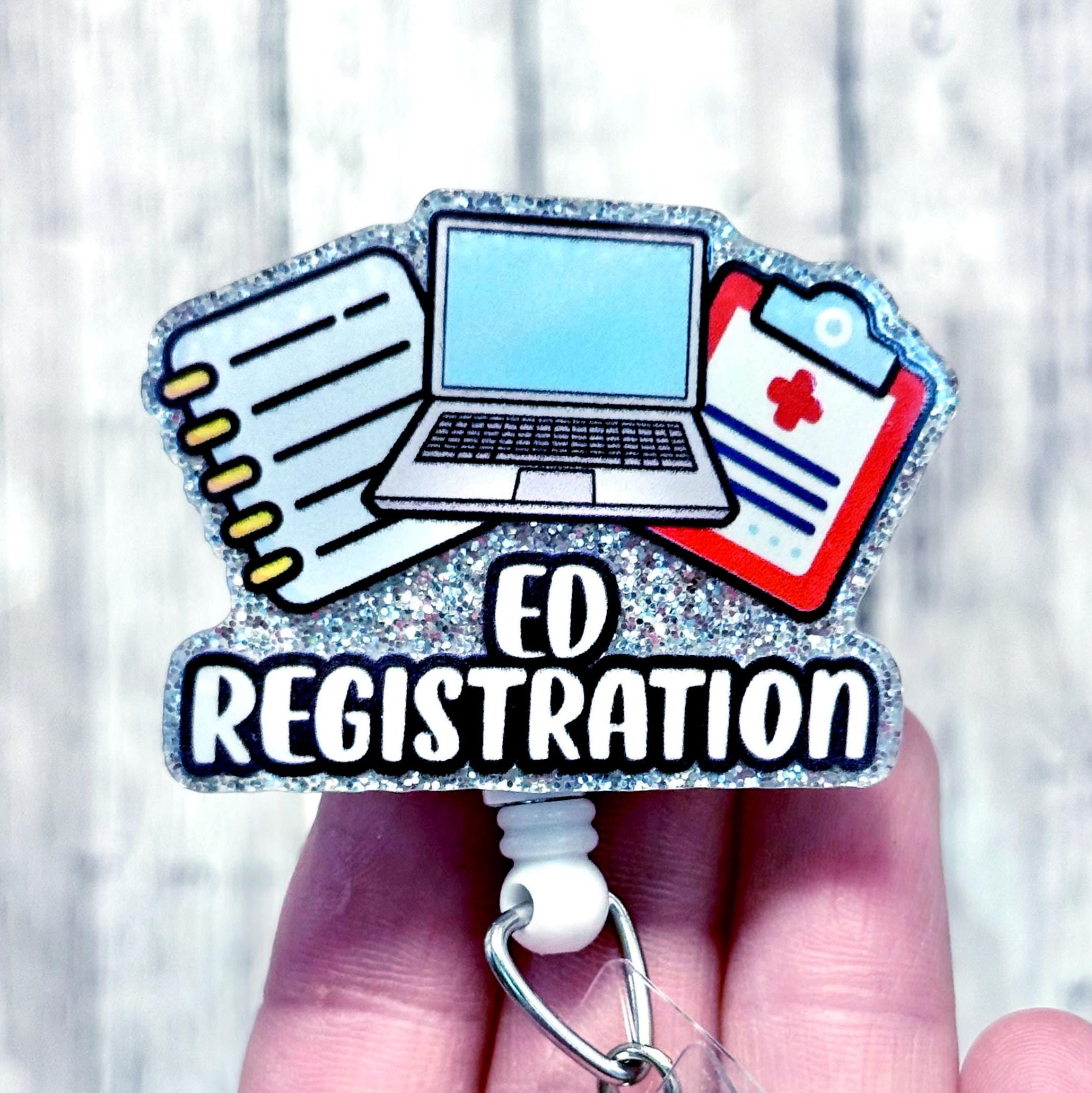 ED Registration Badge Holder, Emergency Department Front Desk Badge ...