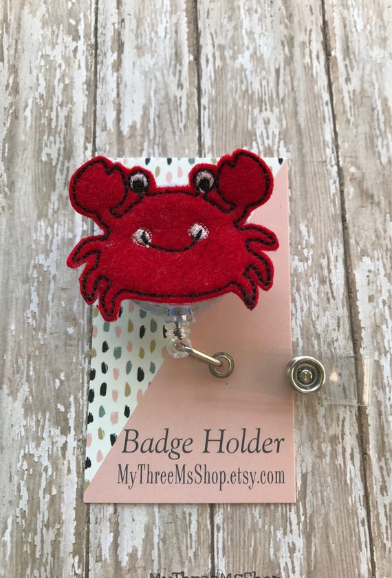 Summer Sun lover retractable ID badge holder Nurse badge reel nurse accessory