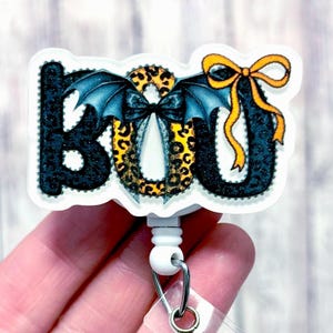 Halloween Badge Reel, Boo Badge Reel, Spooky Nurse Badge Reel, Black Bat Badge Holder, Coquette Bow Badge Clip, Boo Ghost Badge, ER Nurse