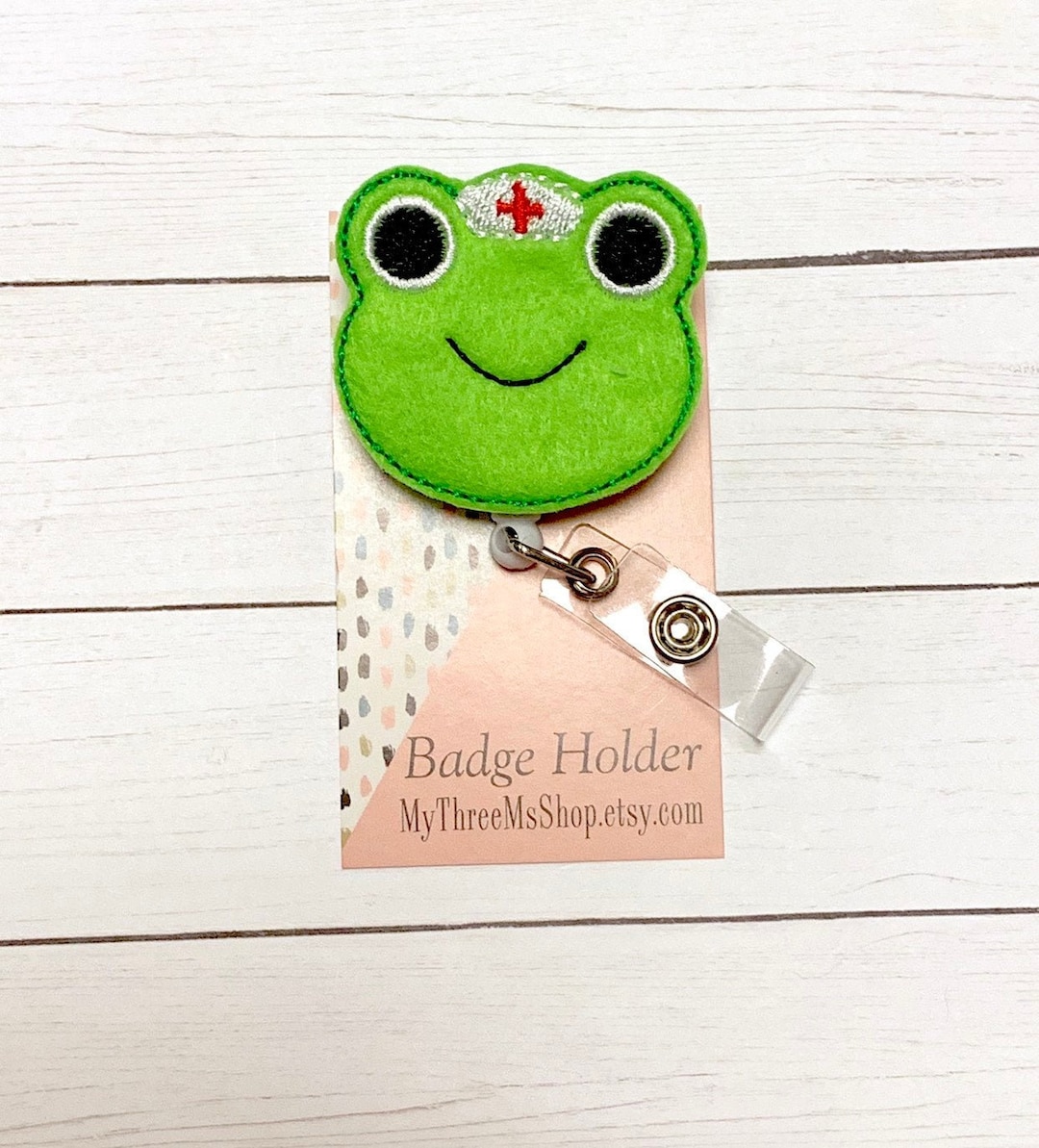 Nurse Frog Badge Reel, Frog Badge Reel, Frog Nurse Badge