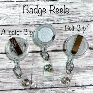 Chunky Glitter Popsicle Badge Reel, Confetti Glitter Badge Pull, Glitter Badge Reel, Badge Holder, Nurse Badge Reel, RN Retractable Badge image 6