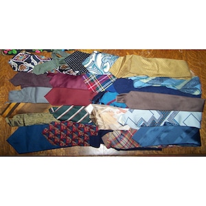 vintage Neck Tie Collection 24 Wearable Wide Narrow