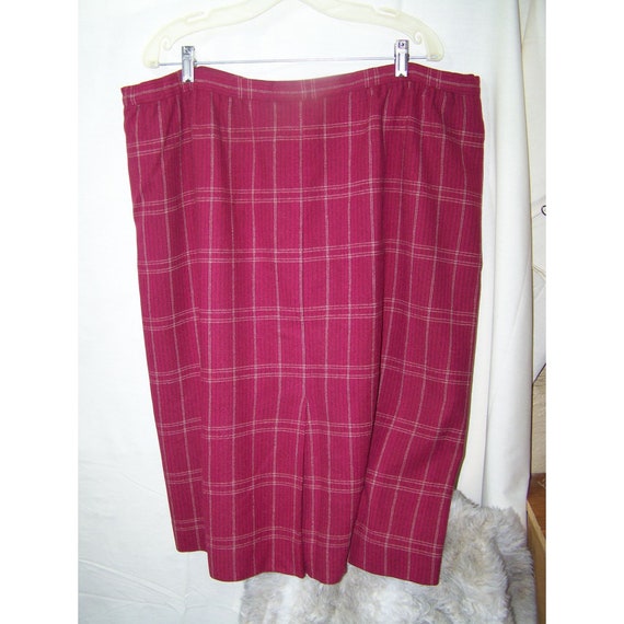 Vintage Pendleton Wool Skirt Red Plaid 100% Virgi… - image 3