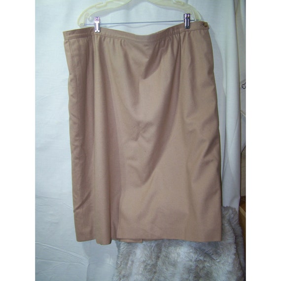 Vintage Pendleton Skirt Wool Plus Size 22W Woolen 
