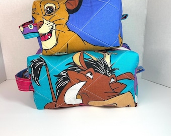 Handmade Disney-Inspired Quilted Toiletry Bag | Upcycled Cosmetic Bag | Makeup Bag | Travel Pouch | One of a Kind