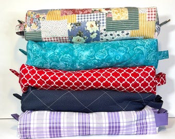 Extra Long Quilted Hair Tool Pouch | Zippered Organizer Bag (18")