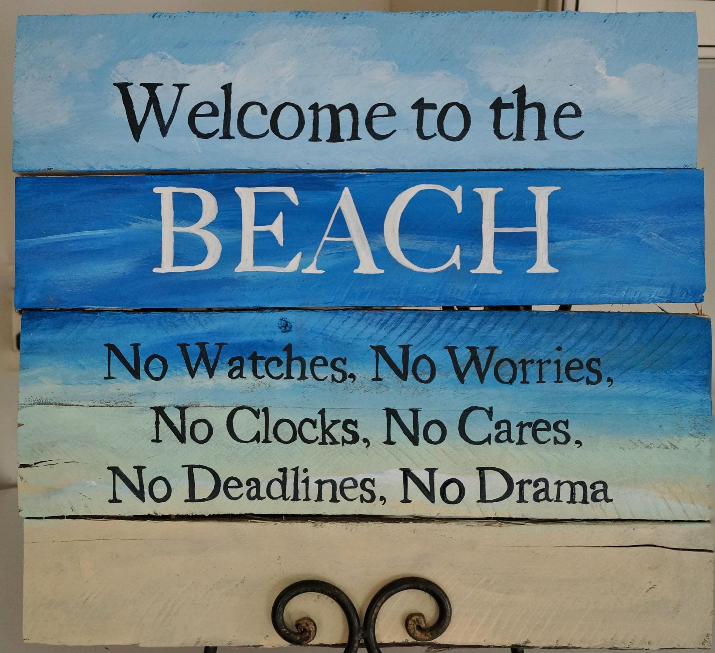 Welcome Beach Sign | Etsy