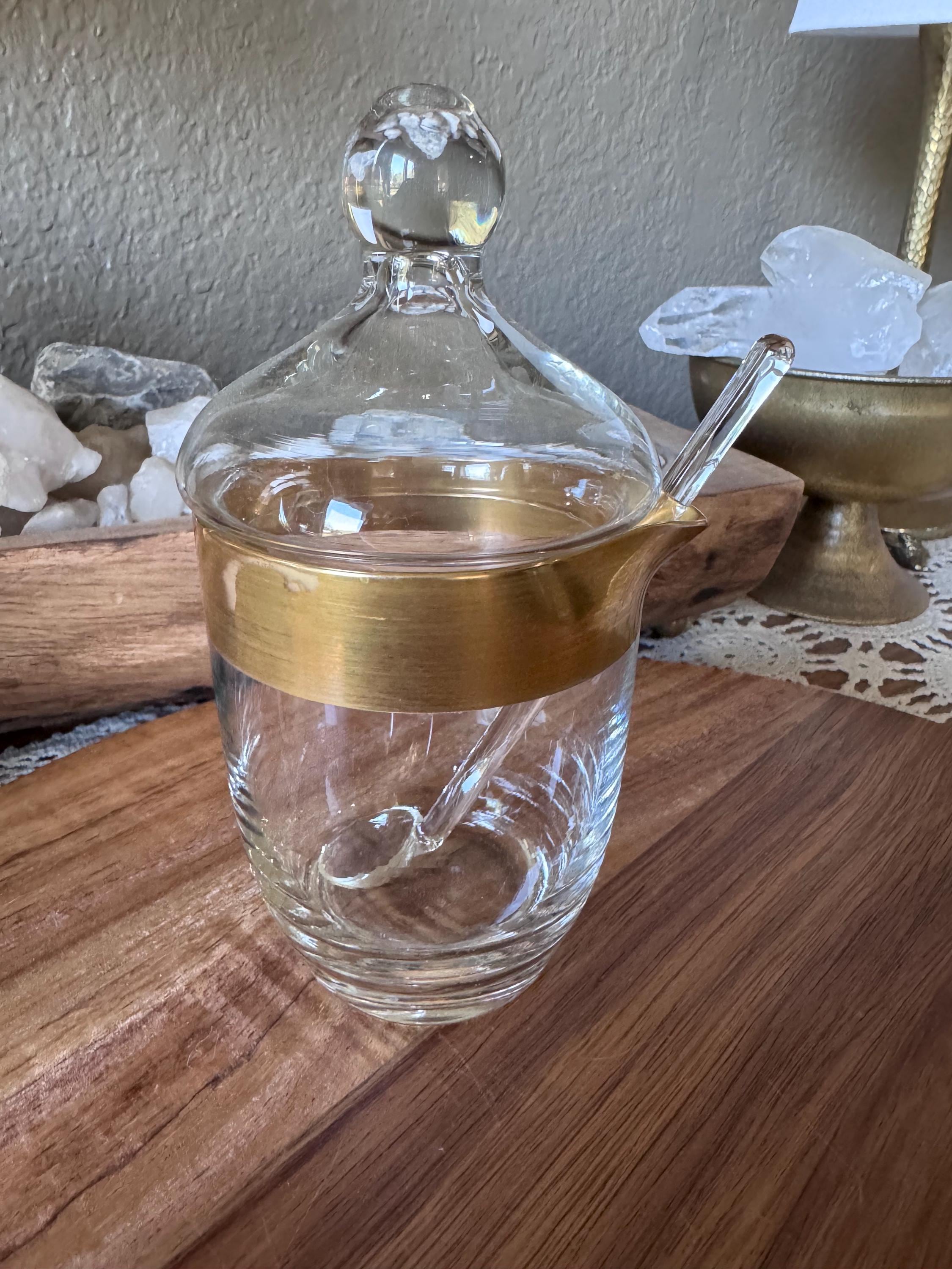 Glas zuckerdose