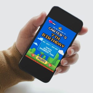 Boys Birthday Invitation Template, Editable Kids Birthday Party Invitation, Digital Printable Invite, Instant Download