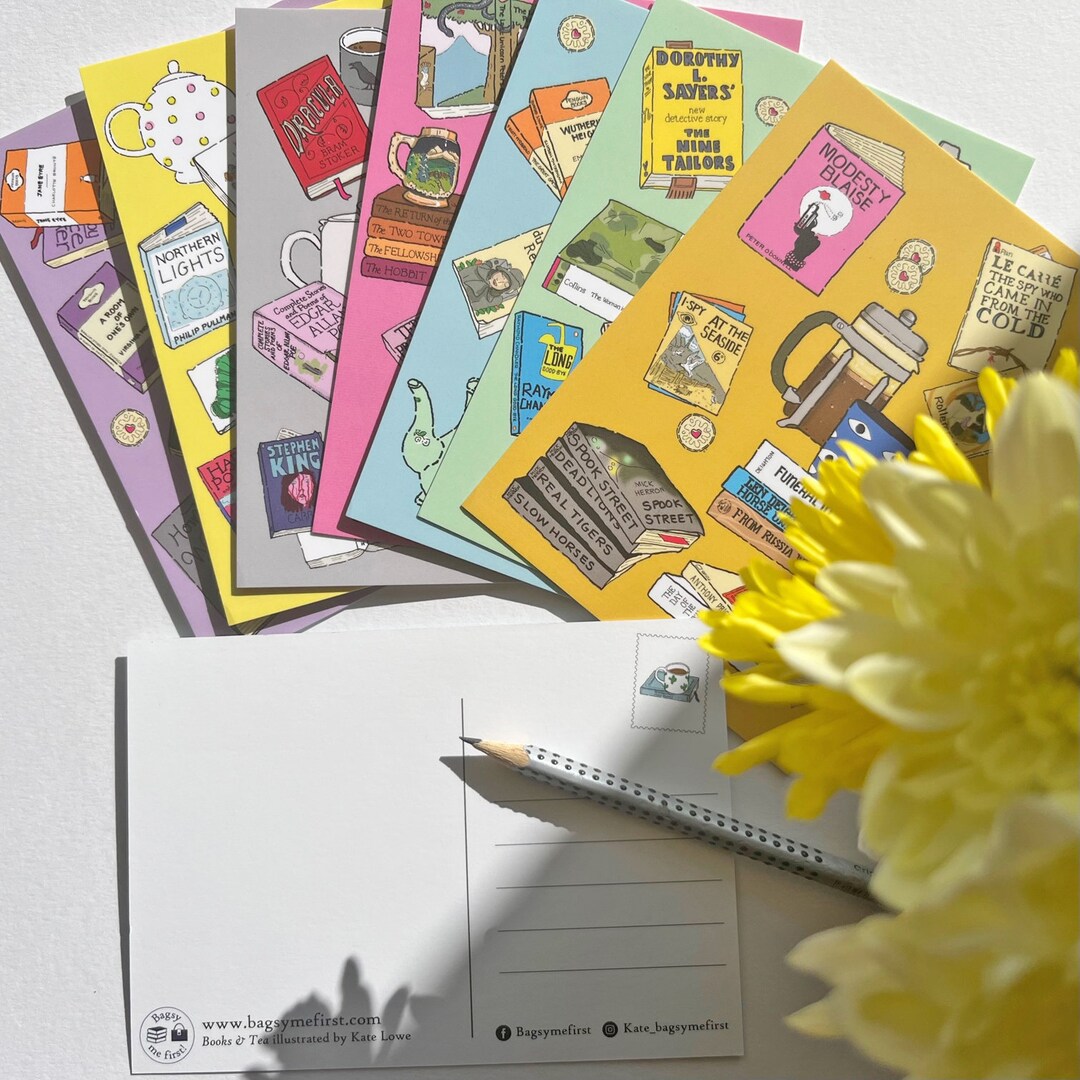 Bookish Postcard, Literary Postcard, Book Lover, Feminist Postcard