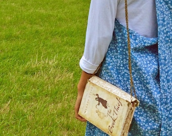 The Book Thief Bag, The Book Thief gift, Book Thief clutch, Book Thief, Book Clutch, “I am haunted by humans”