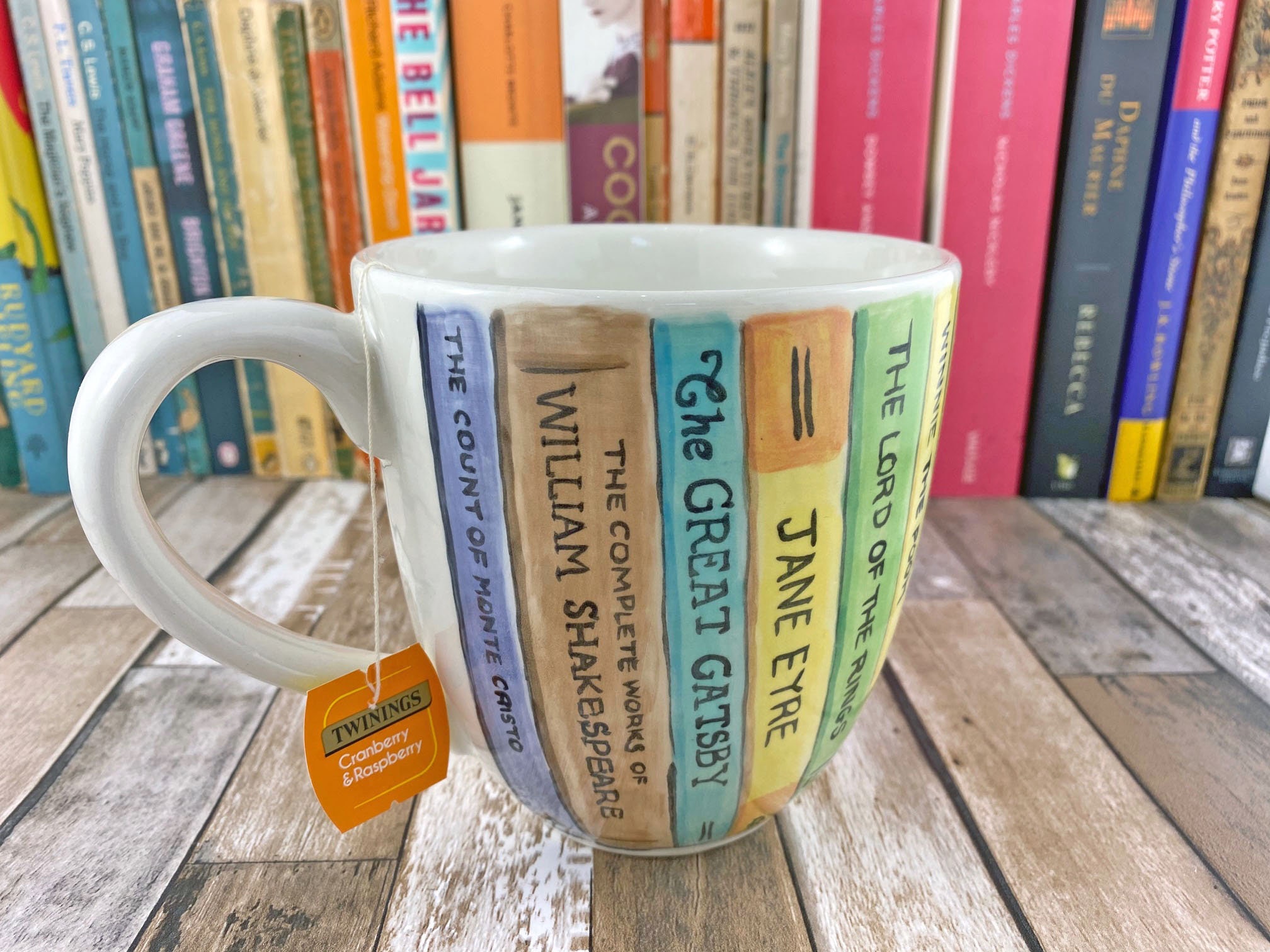Book Mug Hand Painted Mug Your Choice of Books Personalised Etsy UK